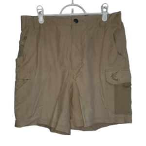 Reel Legends Beige Mens Fishing Camping Cargo Shorts Label Reads Size Medium